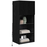 TV ormar za montažu na zid Zidne Crni hrast 40,5 x 30 x 90 cm | shoptok.hr