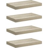  Plutajuće zidne police 4 kom boja hrasta 40 x 23 x 3,8 cm MDF | shoptok.hr