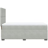  Box spring krevet s madracem svjetlosivi 100x200 cm baršunasti | shoptok.hr
