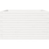  Vrtna sadilica bijela 80x80x45,5 cm od masivne borovine | Eponuda.com