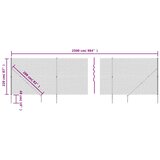  Žičana ograda sa šiljastim držačima zelena 2,2 x 25 m | shoptok.hr