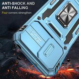INORCO Za Motorola Moto G13 4G Armor Series PC + TPU, odporno na udarce, telefonsko ohišje Ring Kickstand Cover z drsnim pokrovom kamere, (22033521) | Shoptok.si