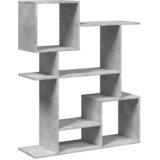  Sobna pregrada / regal za knjige sivi 92x29x112 cm drveni | shoptok.hr