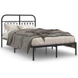 vidaXL okvir za krevet s uzglavljem crni 120x200 cm | shoptok.hr