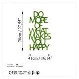 WALLXPERT zidna dekoracija Do More Of What Makes You Happy 11 | ePonuda.com