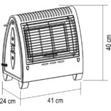 Dom Plinska grelnik, 4200 W, črna, A - FG420 | Shoptok.si