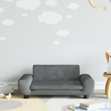  Dječja fotelja tamnosiva 70 x 45 x 33 cm baršunasta | shoptok.hr