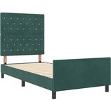  Krevet s opruga kutije Tamnozelena 90 x 200 cm Baršun | shoptok.hr