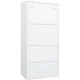 vidaXL Garderobna omara bela 80x50x180 cm jeklo | Shoptok.si