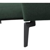MID.YOU KOTNA SEDEŽNA GARNITURA, gladka tkanina temno zelena | Shoptok.si