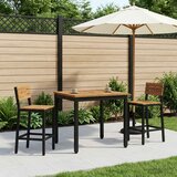  Stolić za kavu Prirodna i crna 50 x 60,5 x 36 cm | shoptok.hr