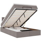 vidaXL Otomanski posteljni okvir z vzmetnico taupe 120x200 cm blago | Shoptok.si