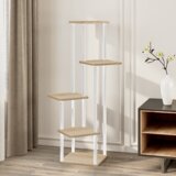 Kondela Stojalo za rože, bela/hrast sonoma, ADITE | Shoptok.si