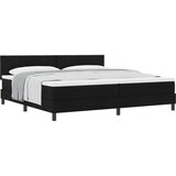 vidaXL Krevet s podlogom s madracem crni 200x200 cm tkanina | shoptok.hr