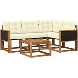  Set vanjskih sofa 5 kom. Prirodna i krem | shoptok.hr