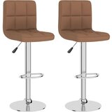  Barski stolčki 2 kosa rjavo blago, (20700051) | Shoptok.si