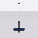 Sollux Temno modra/bež kovinska viseča svetilka ø 30 cm Olisa – | Shoptok.si