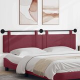  Držeće uzglavlje Zidne Vinska crvena 210 x 55 x 5 cm tkanina - boja crnog vina 200 cm bez LED svjetla | shoptok.hr