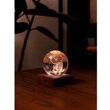 Gingko Tamno smeđa LED stolna lampa od punog oraha s mogućnosti zatamnjivanja sa staklenim sjenilom (visina 12 cm) Amber – | shoptok.hr