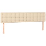  LED posteljno vzglavje krem 200x5x78/88 cm blago, (20933213) | Shoptok.si