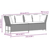  Vrtna sofa s jastucima bež poliratan | shoptok.hr
