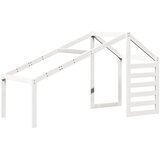 Krevet na kat s krovom bijeli 80 x 200 cm od masivne borovine | shoptok.hr