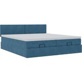 vidaXL Okvir kreveta s madracima tamnoplavi 160x200cm baršunasti | shoptok.hr