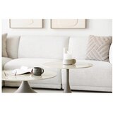 House Nordic Kaki zelena okrogla klubska mizica s stekleno mizno ploščo ø 70 cm Pienza – | Shoptok.si