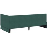 vidaXL Kotna postelja z vzmetnico Temno zelena 100 x 200 cm Žamet, (5000069948) | Shoptok.si