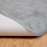 Tepih od umjetne ovčje kože TAFALLA Siva Ø 100 cm Poliester | shoptok.hr
