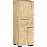 AKORD Fin Visoka Kopalniška Omara, 2 Vrata In 1 Predal, Hrast Artisan, (5000332702) | Shoptok.si