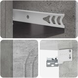  Noćni ormarić za montažu na zid Betonska siva 49 x 34,5 x 20 cm | shoptok.hr
