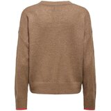 Only Pulover 'ONLNEW AMOUR' zeleno smeđa / krvavo crvena | shoptok.hr