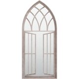  Vrtno ogledalo boja pijeska 100x45 cm željezno vanjska upotreba | shoptok.hr
