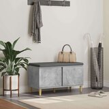  Klupa za hodnik s jastukom Betonski sivi 60 x 38 x 46 cm | shoptok.hr