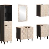  Setovi za kupaonicu 5 pcs Finš bijelog pranja Čvrsto drvo manga | Eponuda.com