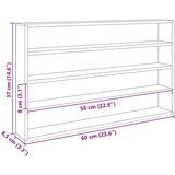  Drvena vitrina za izlaganje Smeđa 60 x 8 5 x 37 cm Šperploča | shoptok.hr