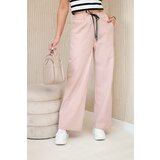 Kesi Włoski Punto pants with wide legs dark powder pink | Shoptok.si