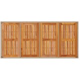  Vrtni stol bež 190 x 90 x 75 cm poliratan i bagremovo drvo | shoptok.hr