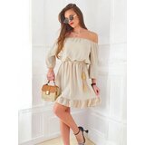 Resti Women's mini dress off-the-shoulder with long sleeves and rhinestones | shoptok.hr