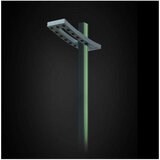  LED ulična svjetiljka Green Tech sa stupom 36W, 4000K + zelena boja svjetl., 4m | shoptok.hr