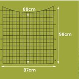  5-delna okrasna na ograja iz kovine, višina 98 cm, črna | Shoptok.si