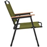 vidaXL Stolice za kampiranje 2 kom zelene 54x55x78 cm tkanina Oxford | shoptok.hr