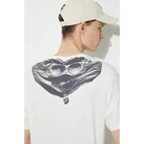 C.P. Company Pamučna majica Jersey Goggle za muškarce, boja: bijela, bez uzorka, 16CMTS044A005100W