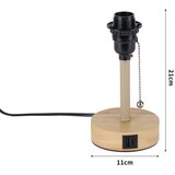  Brilagi - Stona lampa sa USB priključkom TABLON 1xE27/25W/230V hrast/bež | Eponuda.com