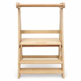 Ginger Home Montessori kula sklopiva pomoćna stolica za kuhinju, learning tower od masivnog drva, 51x47x91,5 cm | shoptok.hr
