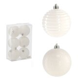 Molarem Home Set od 6 kuglica za božićno drvce – 8 cm, bijela | shoptok.hr
