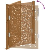 vidaXL Vrtna vrata 105x130 cm otporni čelični plameni dizajn | shoptok.hr
