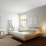 Bessagi Home Oblazinjena Postelja Dormio, Hrast, 180x200 Cene