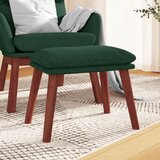 vidaXL stolček za noge temno zelen 45x29,5x39 cm blago Cene